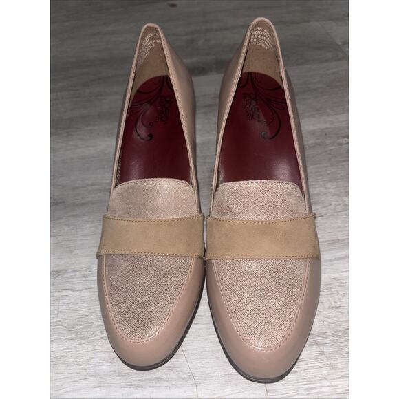 Abeo B.I.O System Ventura Pump Neutral Support Tan Heels Round toes Sz-7N - Picture 1 of 6